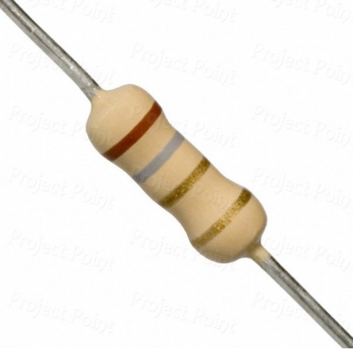 1.8 Ohm 1W Carbon Film Resistor 5% - High Quality (Min Order Quantity 1pc for this Product)