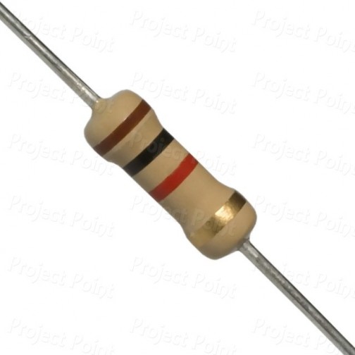 1K Ohm 0.5W Carbon Film Resistor 5% - High Quality (Min Order Quantity 1pc for this Product)