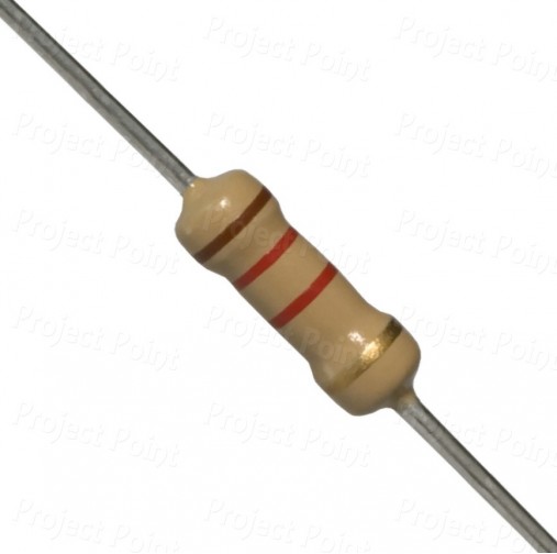 1.2K Ohm 0.5W Carbon Film Resistor 5% - High Quality (Min Order Quantity 1pc for this Product)