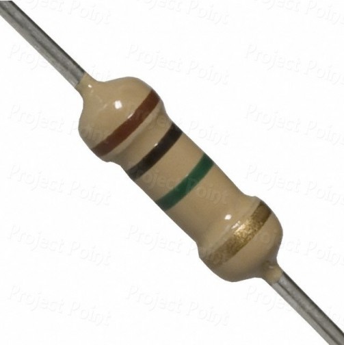 1M Ohm 1W Carbon Film Resistor 5% - High Quality (Min Order Quantity 1pc for this Product)