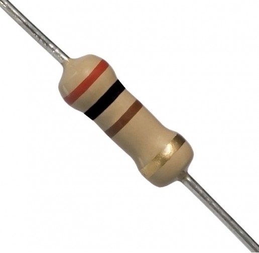 200 Ohm 0.5W Carbon Film Resistor 5% - Medium Quality (Min Order Quantity 1pc for this Product)