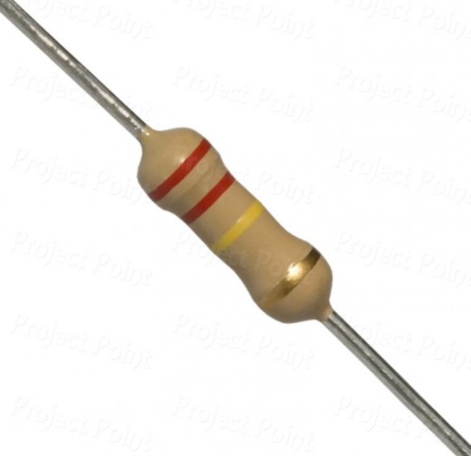 220K Ohm 0.5W Carbon Film Resistor 5% - High Quality (Min Order Quantity 1pc for this Product)