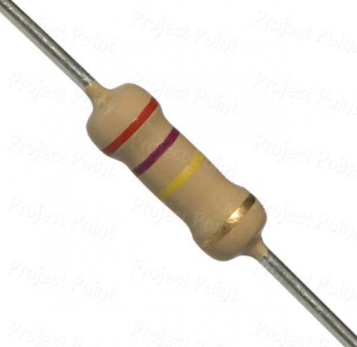 270K Ohm 0.5W Carbon Film Resistor 5% - High Quality (Min Order Quantity 1pc for this Product)
