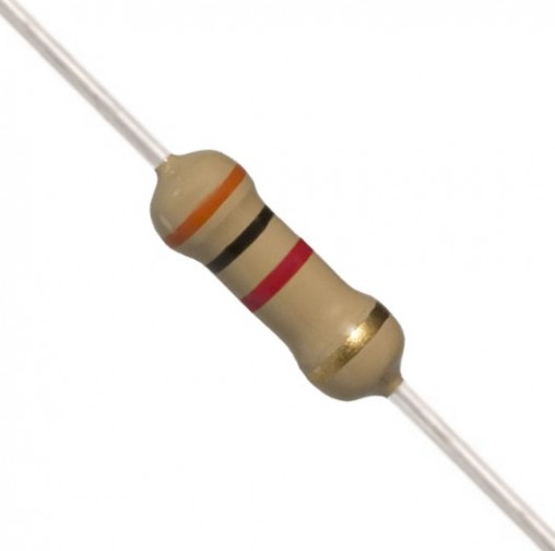 3K Ohm 0.5W Carbon Film Resistor 5% - High Quality (Min Order Quantity 1pc for this Product)