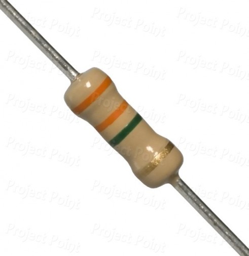 3.3M Ohm 2W Carbon Film Resistor 5% - High Quality (Min Order Quantity 1pc for this Product)