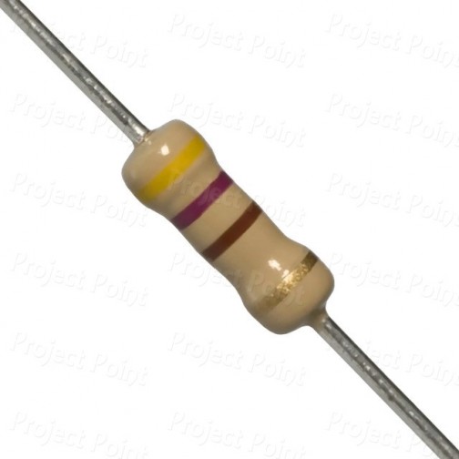 470 Ohm 0.5W Carbon Film Resistor 5% - High Quality (Min Order Quantity 1pc for this Product)