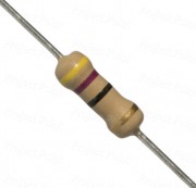 47 Ohm 0.5W Carbon Film Resistor 5% - Medium Quality