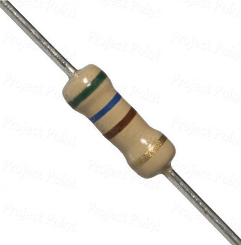 560 Ohm 0.5W Carbon Film Resistor 5% - Medium Quality (Min Order Quantity 1pc for this Product)