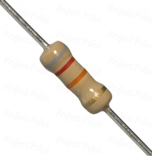 82K Ohm 0.5W Carbon Film Resistor 5% - High Quality (Min Order Quantity 1pc for this Product)