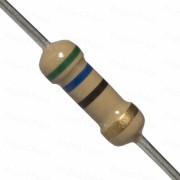 56 Ohm 0.5W Carbon Film Resistor 5% - Medium Quality