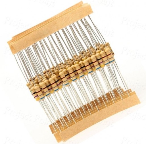 Resistors Pack 12 Values Assorted CFR 5% 0.5W - 120 Pcs (10 To 82 Ohm) (Min Order Quantity 1pc for this Product)