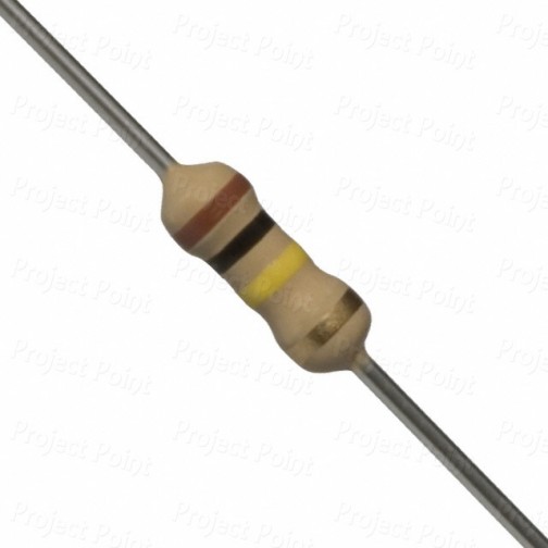 100K Ohm 0.25W Carbon Film Resistor 5% - Medium Quality (Min Order Quantity 1pc for this Product)