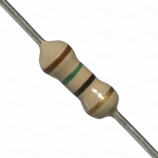 15 Ohm 0.25W Carbon Film Resistor 5% - High Quality (Min Order Quantity 1pc for this Product)