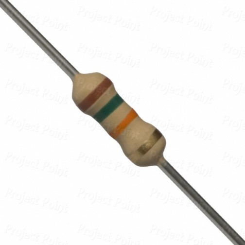 15K Ohm 0.25W Carbon Film Resistor 5% - Philips-Vishay (Min Order Quantity 1pc for this Product)