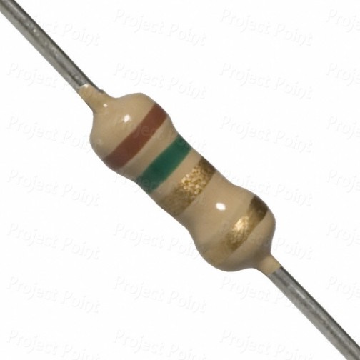 1.5 Ohm 0.25W Carbon Film Resistor 5% - Medium Quality (Min Order Quantity 1pc for this Product)