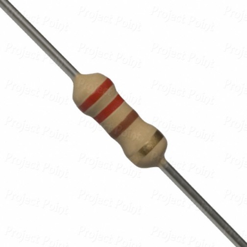 220 Ohm 0.25W Carbon Film Resistor 5% - Philips-Vishay (Min Order Quantity 1pc for this Product)