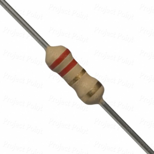 2.2 Ohm 0.25W Carbon Film Resistor 5% - Philips-Vishay (Min Order Quantity 1pc for this Product)