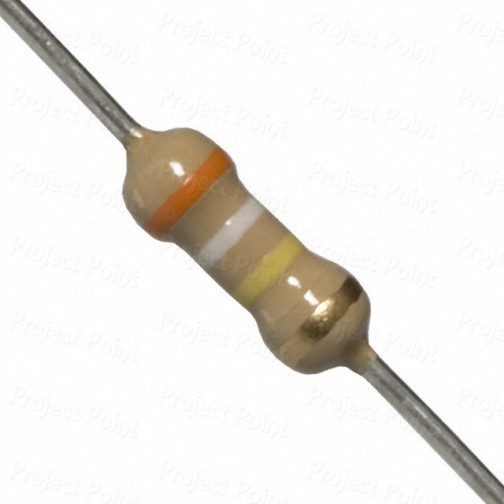 390K Ohm 0.25W Carbon Film Resistor 5% - High Quality (Min Order Quantity 1pc for this Product)