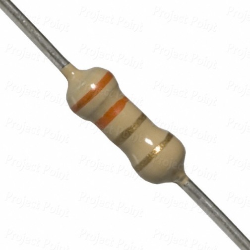 3.3 Ohm 0.25W Carbon Film Resistor 5% - Medium Quality (Min Order Quantity 1pc for this Product)