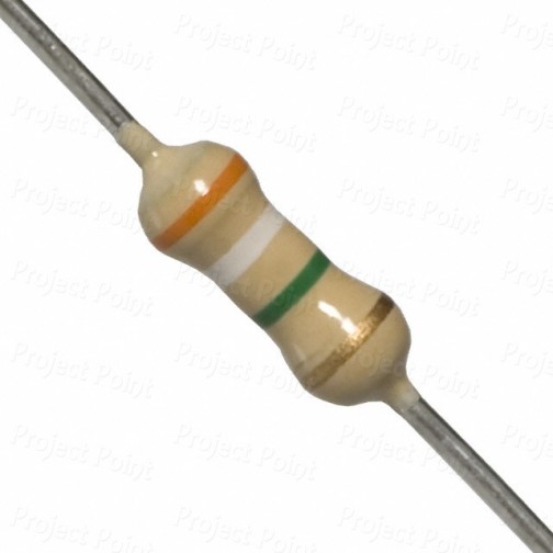 3.9M Ohm 0.25W Carbon Film Resistor 5% - Philips-Vishay (Min Order Quantity 1pc for this Product)