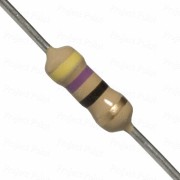 47 Ohm 0.25W Carbon Film Resistor 5% - Medium Quality