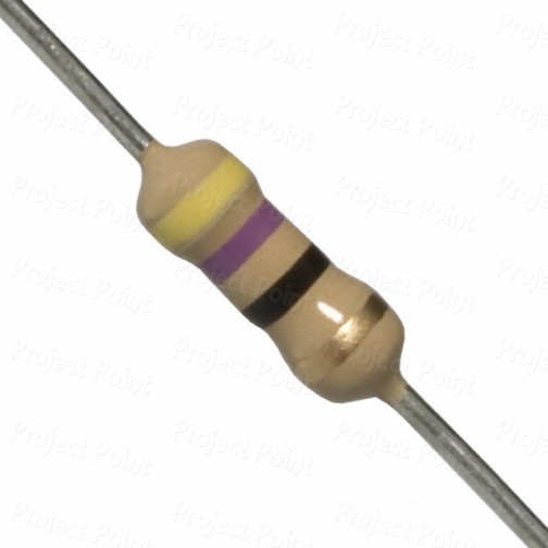 47 Ohm 0.25W Carbon Film Resistor 5% - Medium Quality (Min Order Quantity 1pc for this Product)