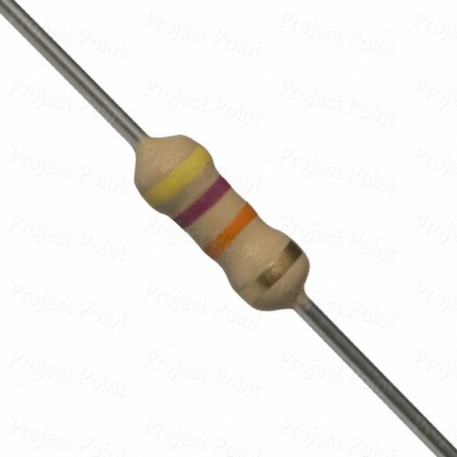 47K Ohm 0.25W Carbon Film Resistor 5% - High Quality (Min Order Quantity 1pc for this Product)