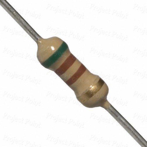510 Ohm 0.25W Carbon Film Resistor 5% - Medium Quality (Min Order Quantity 1pc for this Product)