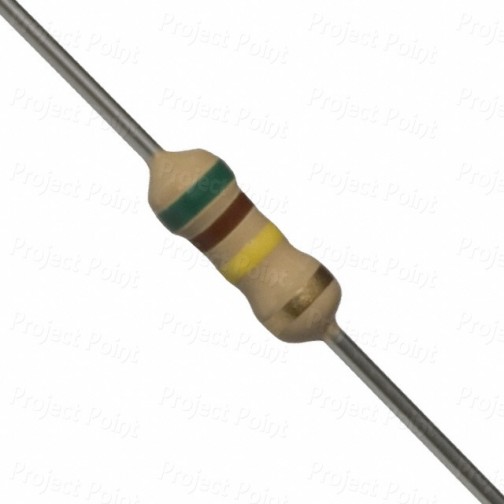 510K Ohm 0.25W Carbon Film Resistor 5% - Philips-Vishay (Min Order Quantity 1pc for this Product)