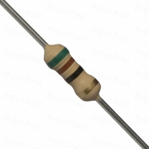 51 Ohm 0.25W Carbon Film Resistor 5% - Medium Quality (Min Order Quantity 1pc for this Product)