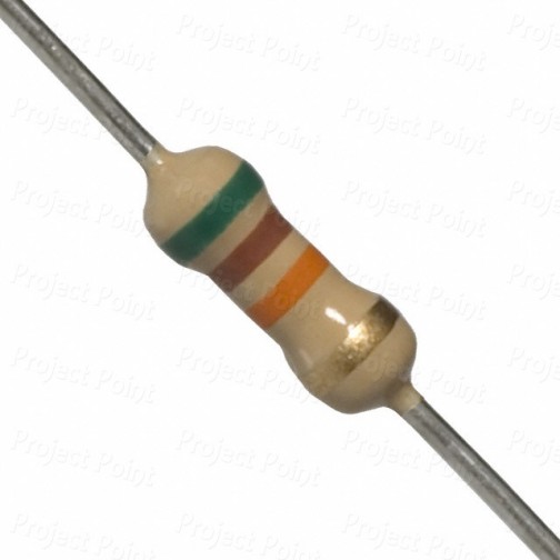 51K Ohm 0.25W Carbon Film Resistor 5% - High Quality (Min Order Quantity 1pc for this Product)