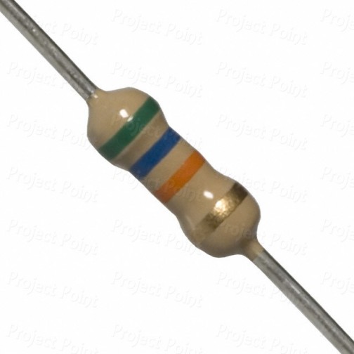 56K Ohm 0.25W Carbon Film Resistor 5% - High Quality (Min Order Quantity 1pc for this Product)
