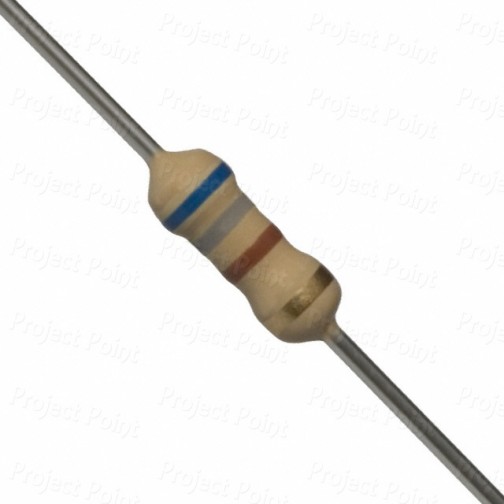 680 Ohm 0.25W Carbon Film Resistor 5% - Medium Quality (Min Order Quantity 1pc for this Product)