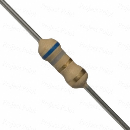 6.8 Ohm 0.25W Carbon Film Resistor 5% - Medium Quality (Min Order Quantity 1pc for this Product)