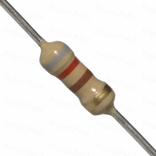 820 Ohm 0.25W Carbon Film Resistor 5% - Medium Quality (Min Order Quantity 1pc for this Product)