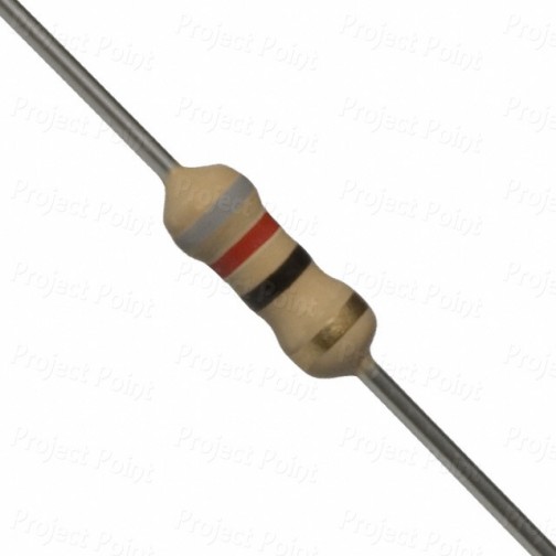 82 Ohm 0.25W Carbon Film Resistor 5% - Philips-Vishay (Min Order Quantity 1pc for this Product)