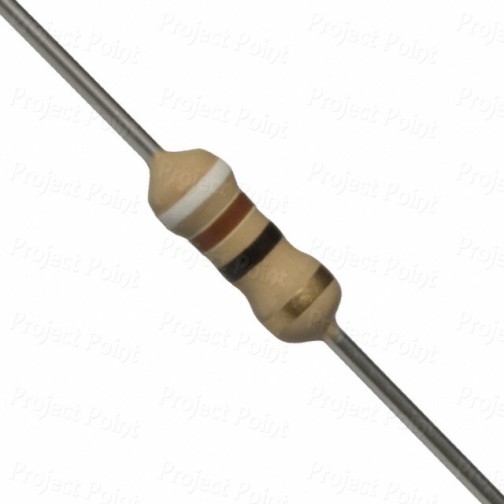 91 Ohm 0.25W Carbon Film Resistor 5% - Medium Quality (Min Order Quantity 1pc for this Product)