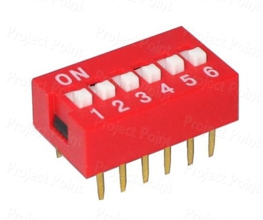 Dip Switch 6 Way (Min Order Quantity 1pc for this Product)