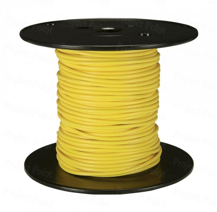 23-36 Flexible Wire, Yellow 1Mtr, PVC Wire, 23 36 SWG, Flexible