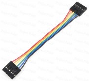 6-Pin Ribbon Cable Female to Female Jumper Wires - 18Cm