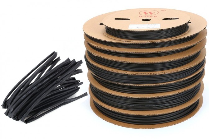 Heat Shrink Tube 2mm Black - 1Mtr (Min Order Quantity 1mtr for this Product)