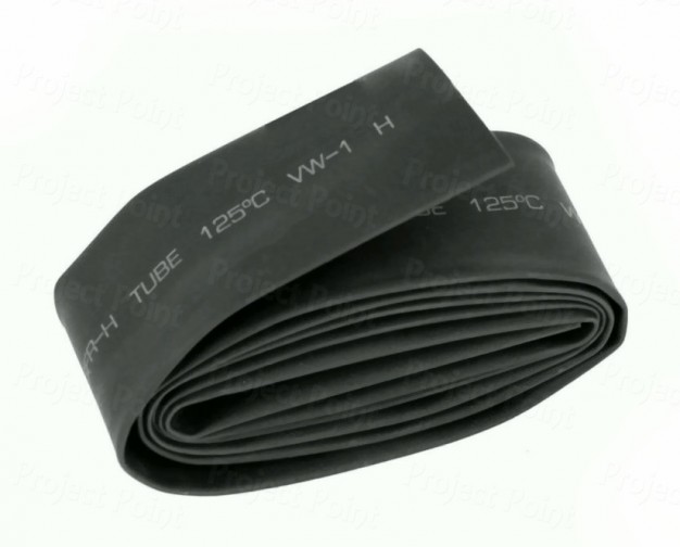 Heat Shrink Tube 15mmBlack - 1Mtr (Min Order Quantity 1mtr for this Product)