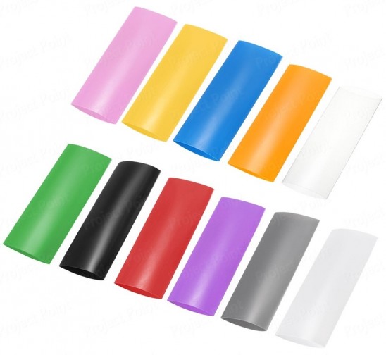 Pre-Cut Heat Shrink Tube 6mm x 20mm White - 50 Pcs (Min Order Quantity 1pc for this Product)