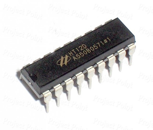 HT12D - Remote Control Decoder IC (Min Order Quantity 1pc for this Product)