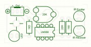 Components Layout of IR Infrared Obstacle Sensor PCB