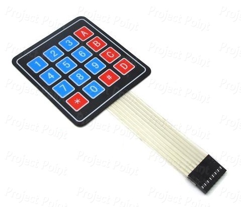 4x4 Matrix 16 Key Membrane Switch Keypad (Min Order Quantity 1pc for this Product)