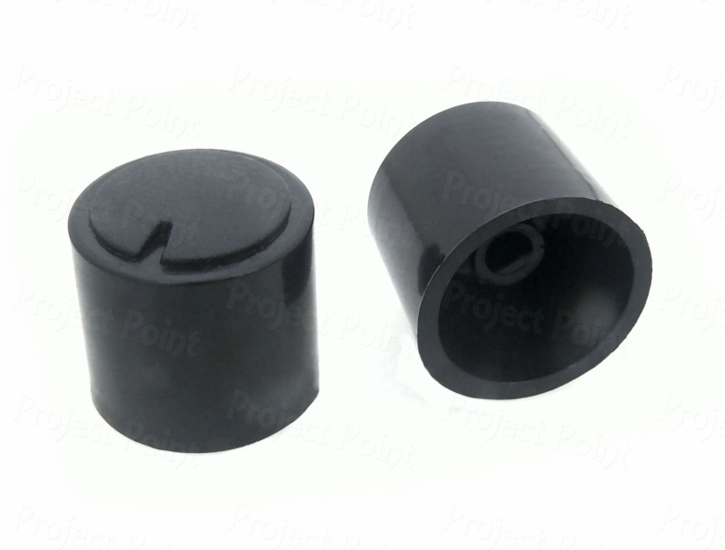 15mm Black Plastic Knob for D-Type Shaft, Low Profile, Knobs, 15mm Knob ...