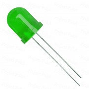 LED Green 10mm Diffused Lens