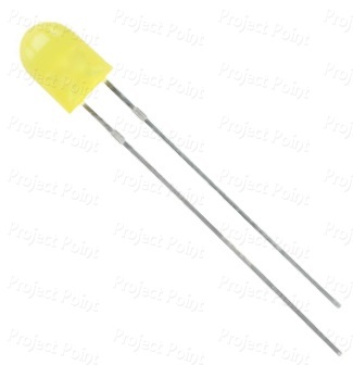 Yellow Oval LED Diffused Lens (Min Order Quantity 1pc for this Product)
