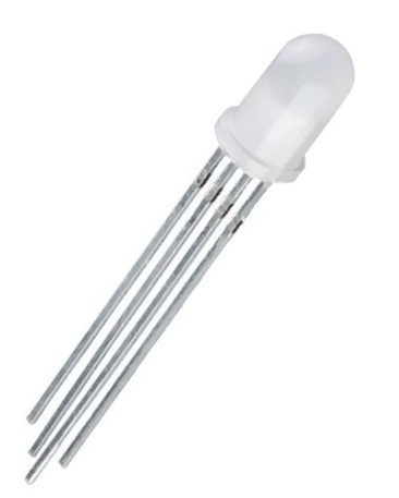 5mm 4-Pin Diffused Common Anode RGB LED - High Quality (Min Order Quantity 1pc for this Product)